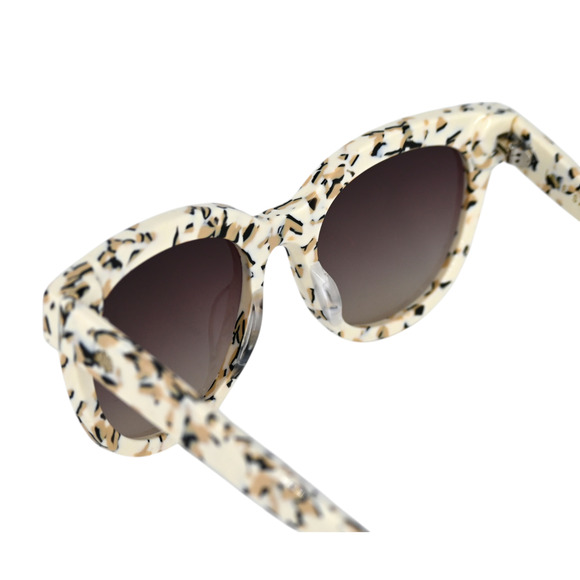 Lele Sadoughi Brooklyn Sand Terrazzo Cat-Eye Sunglasses LSSG037ST - Picture 7 of 7